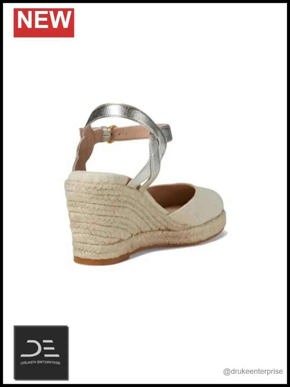 Cole Haan Cloudfeel Espadrille Wedge 80mm Women's Sandal Ankle Strap